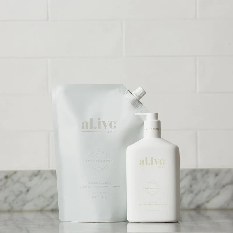 Al.ive 1 Litre Lotion Refill - Mango & Lychee