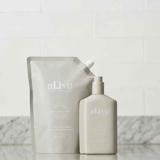 Al.ive 1 Litre Wash Refill - Sea Cotton & Coconut