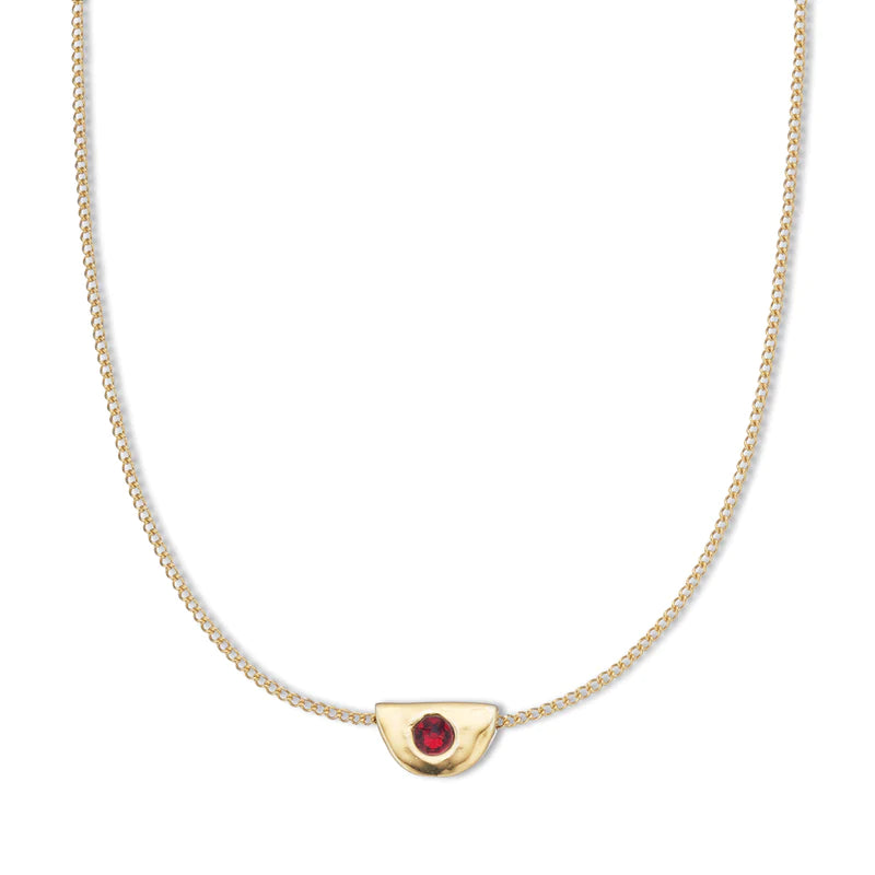 Palas January Garnet Birthstone Necklace