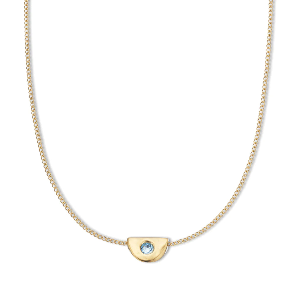 Palas March Aquamarine Birthstone Necklace