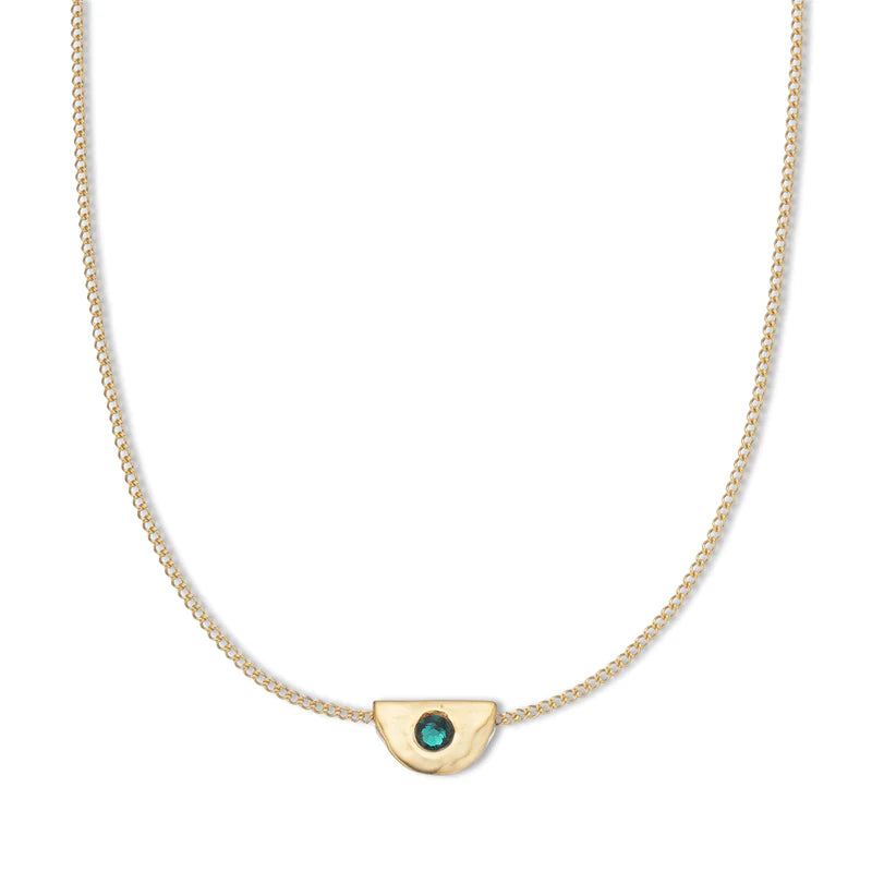 Palas May Emerald Birthstone Necklace