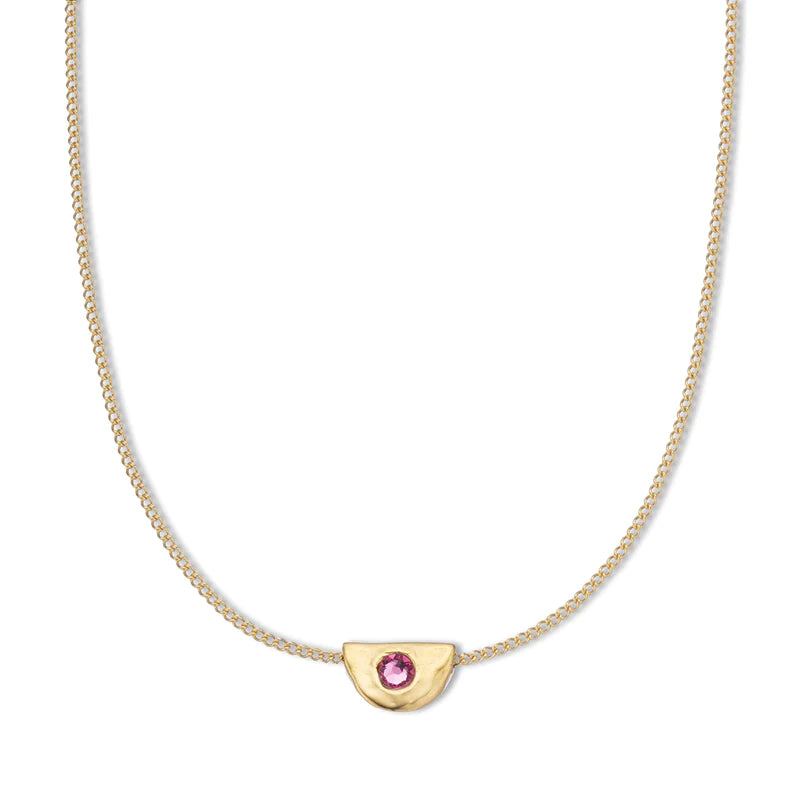 Palas October Pink Tourmaline Birthstone Necklace