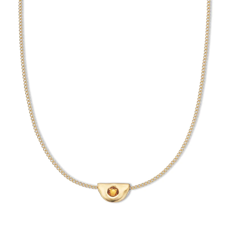 Palas November Citrine Birthstone Necklace