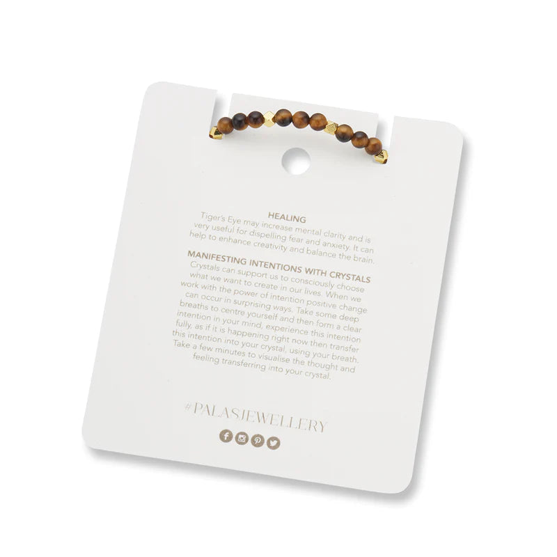 Palas Tiger's Eye Aura of Gold Gem Bracelet