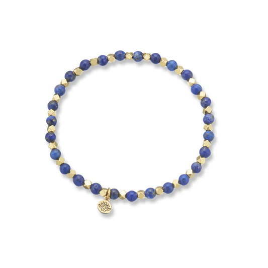 Palas Lapis Lazuli Aura of Gold Gem Bracelet