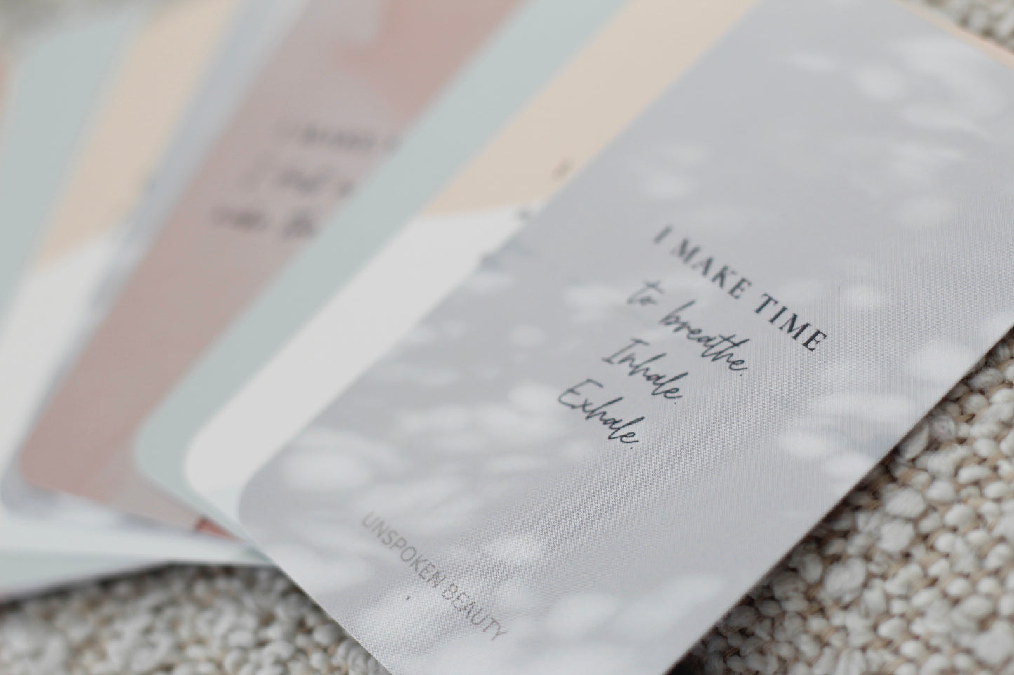 Unspoken Beauty Affirmation Cards - NEW Neutral Designs.