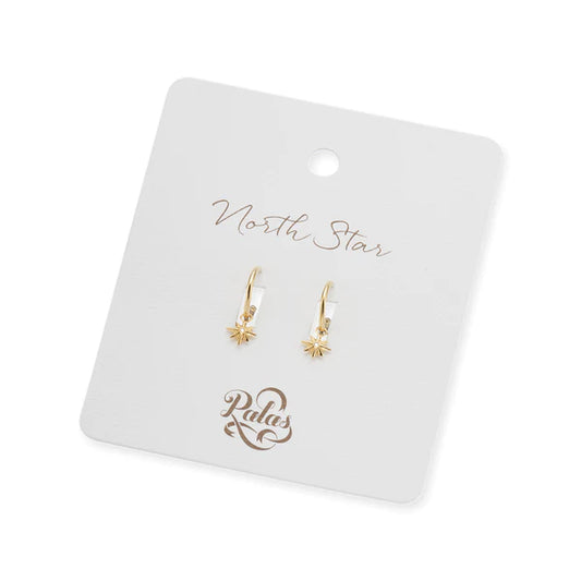 Palas North Star Hoop Earrings