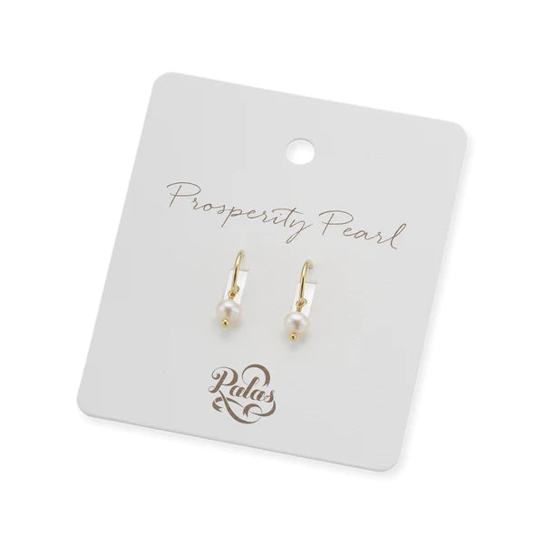 Palas Prosperity Pearl Hoop Earrings