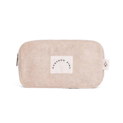 Avocado Zinc Terry Towelling Pouch - Latte