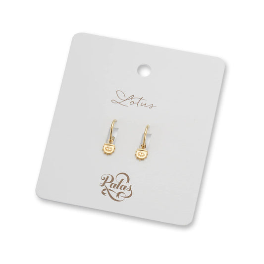 Palas Lotus Hoop Earrings